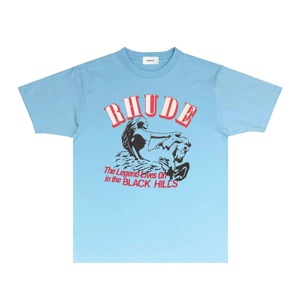 Rhude T-shirts Printed Trendy Pure Cotton
