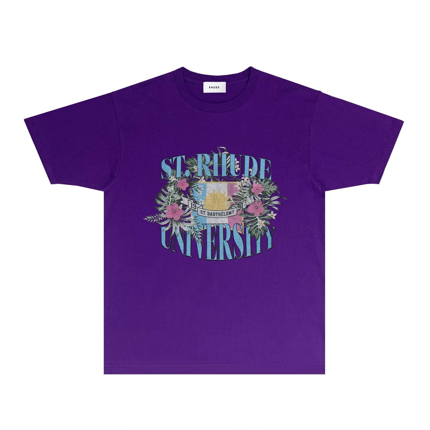 Rhude T-shirts Printed Trendy Pure Cotton