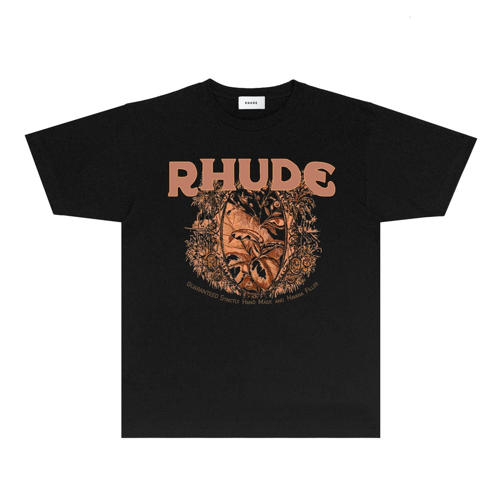 Rhude T-shirts Printed Trendy Pure Cotton