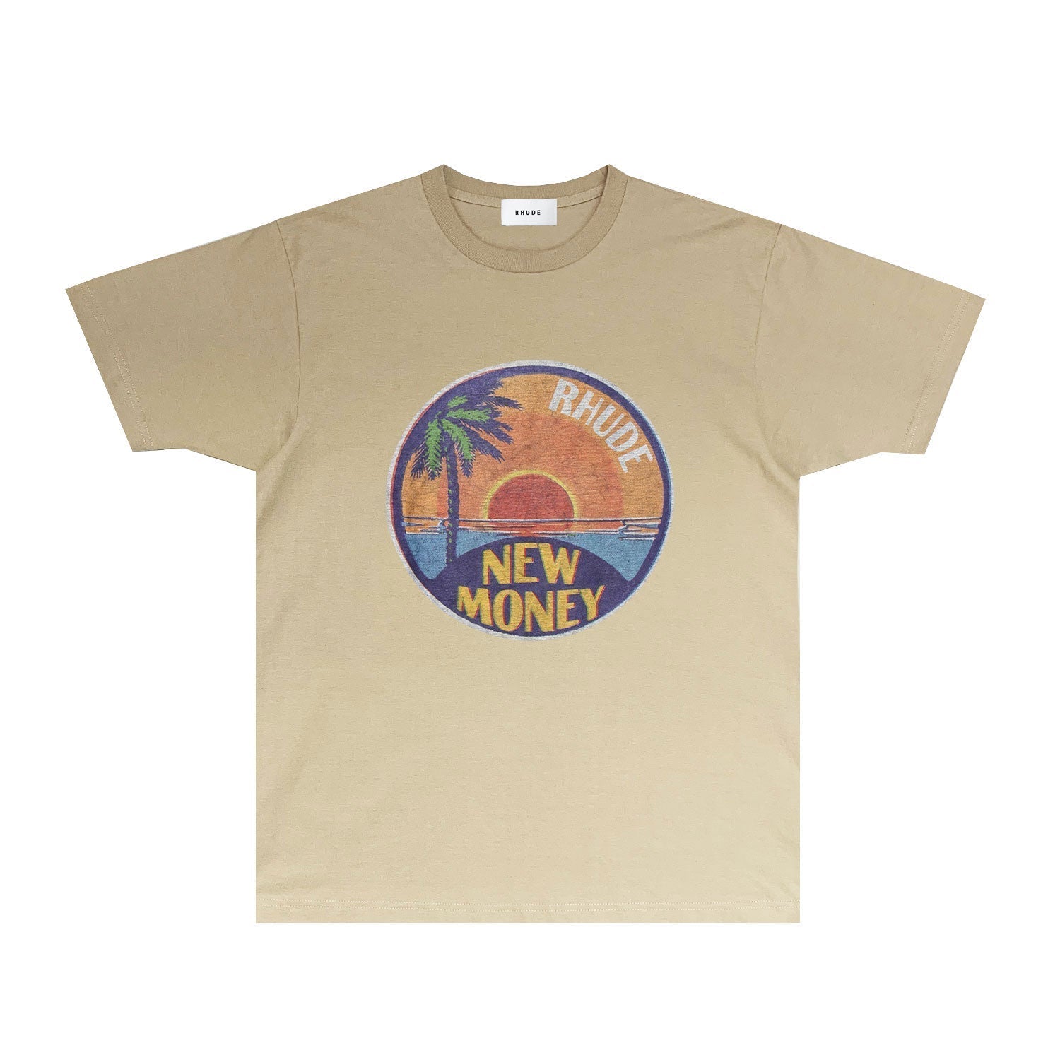 Rhude T-shirts Printed Trendy Pure Cotton