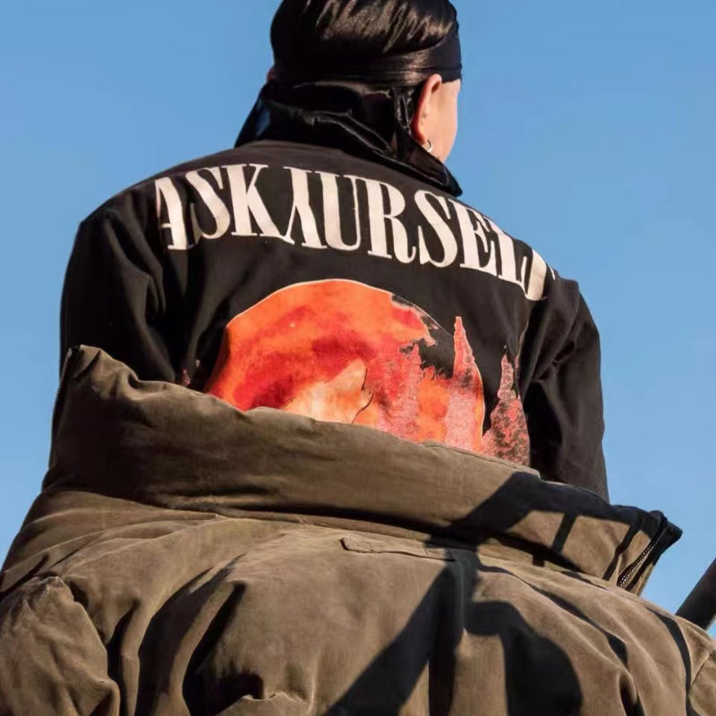 Askyurself T-shirts Loose Men's and Women's VTG Short-Sleeved T-shirt