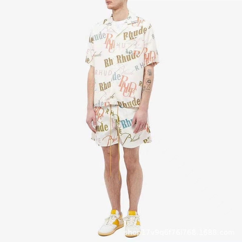 Rhude T-shirt Casual Short Sleeve Shirt