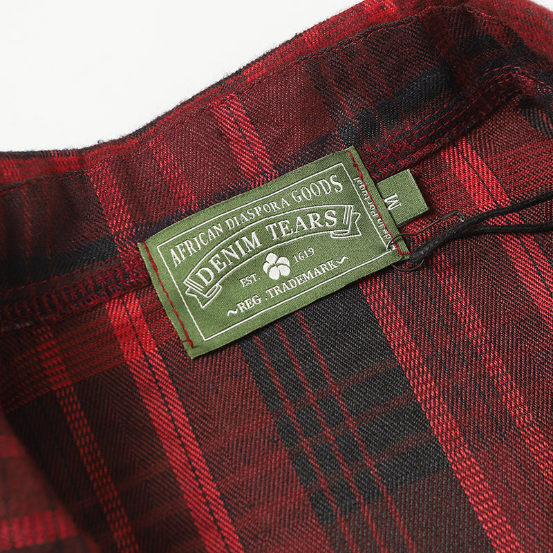 Denim Tears Shirt Kapok Plaid Short Sleeve Shirt