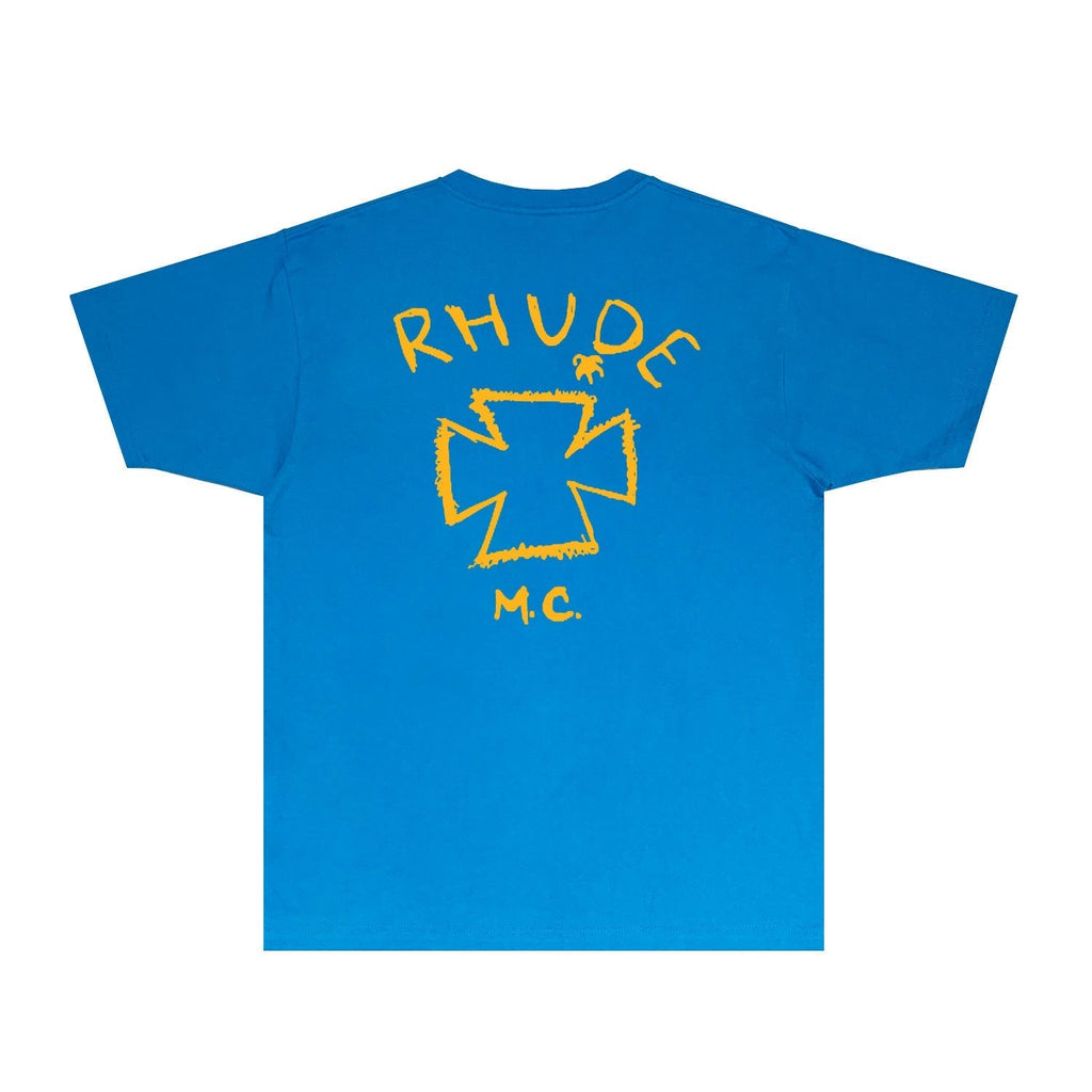 Rhude T-shirts Printed Trendy Pure Cotton