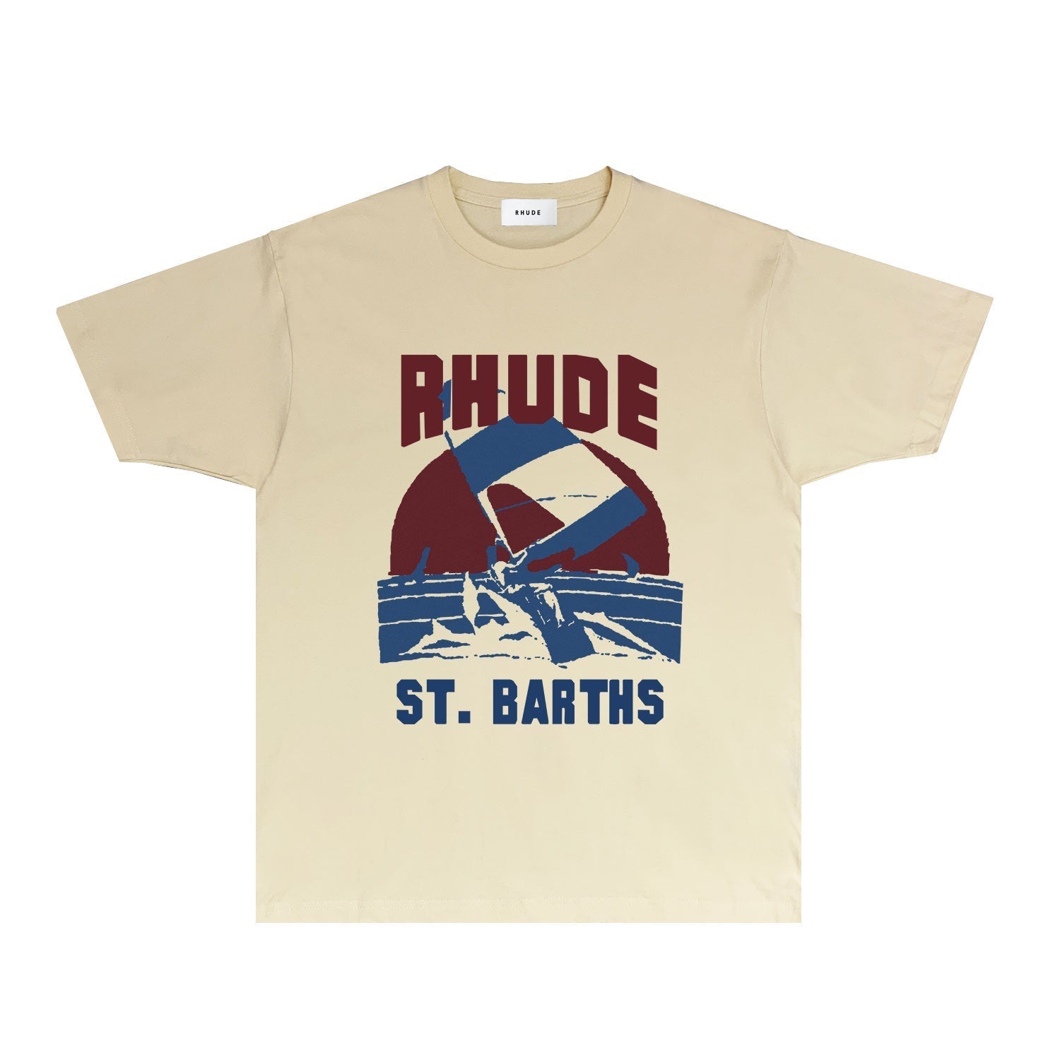 Rhude T-shirts Printed Trendy Pure Cotton