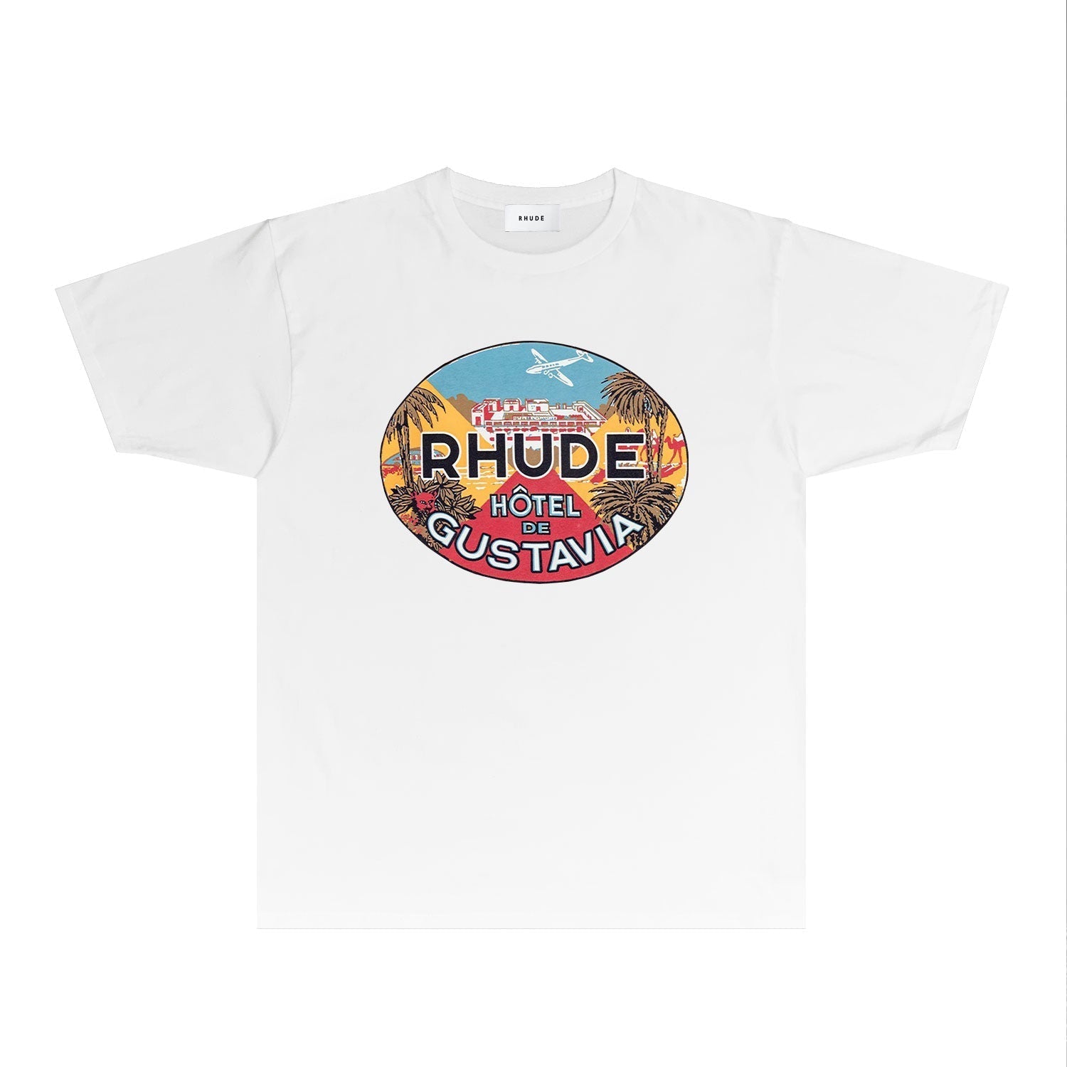 Rhude T-shirts Printed Trendy Pure Cotton