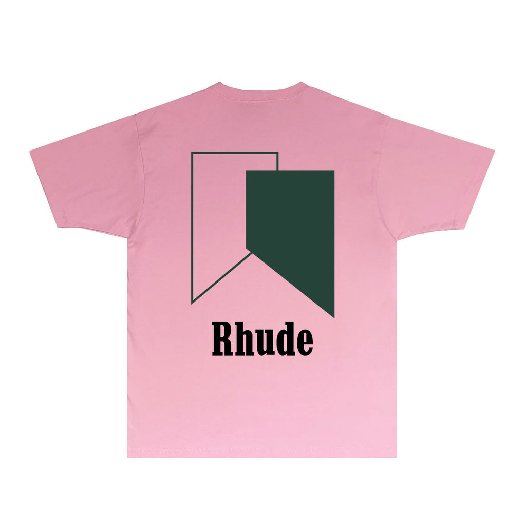 Rhude T-shirts Printed Trendy Pure Cotton
