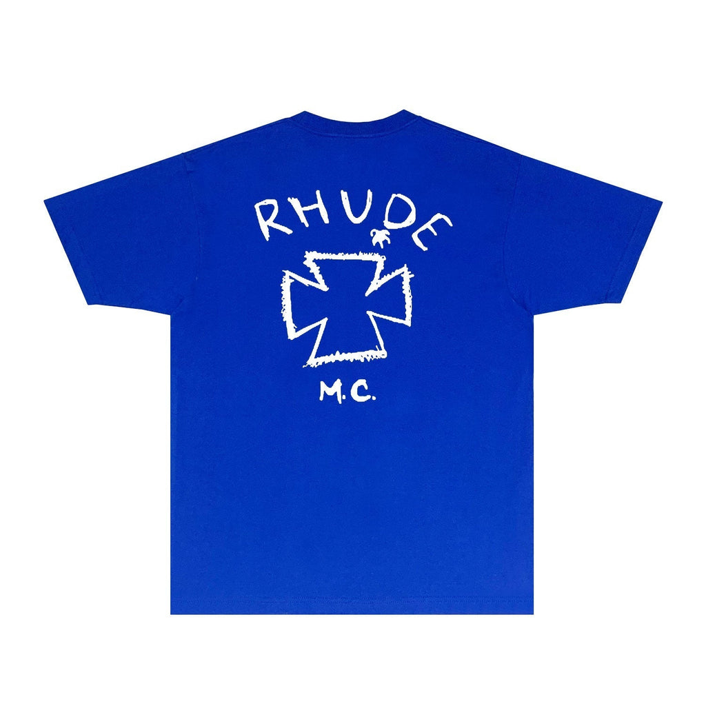 Rhude T-shirts Printed Trendy Pure Cotton