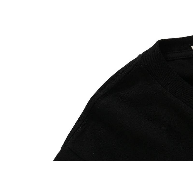 Bape Bearbrick T-Shirt Spring And Summer Leisure Loose Classic Cartoon Print