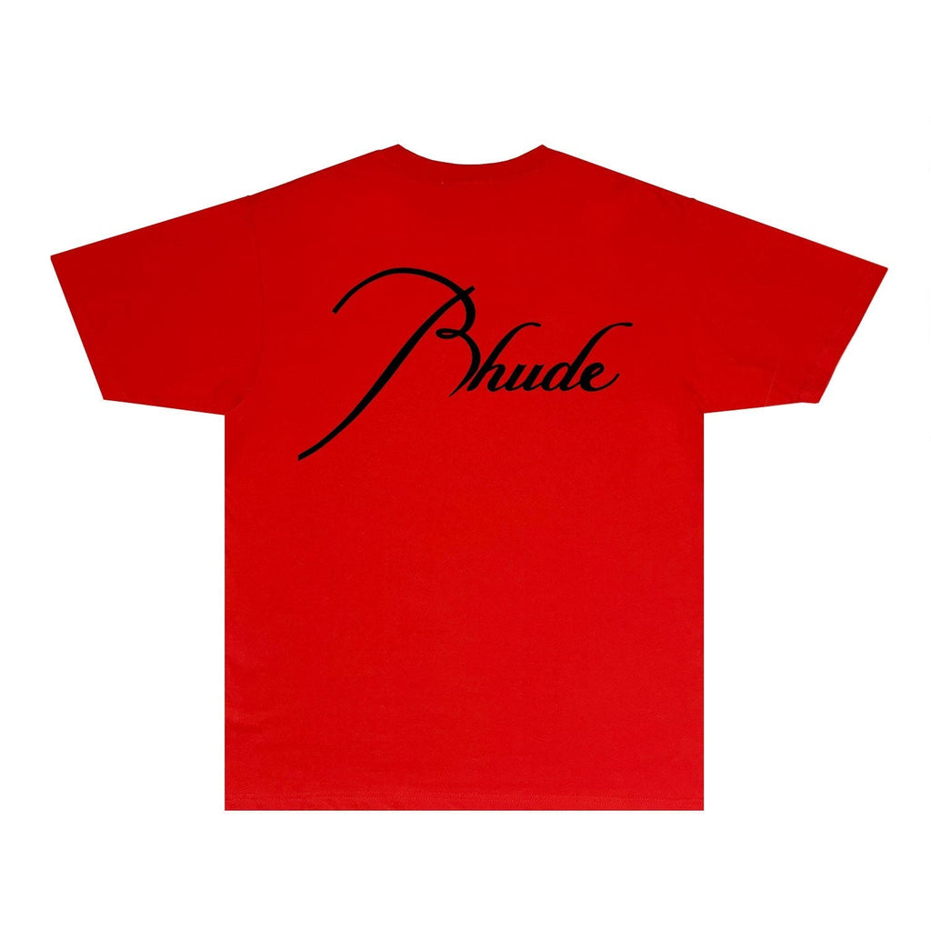 Rhude T-shirts Printed Trendy Pure Cotton