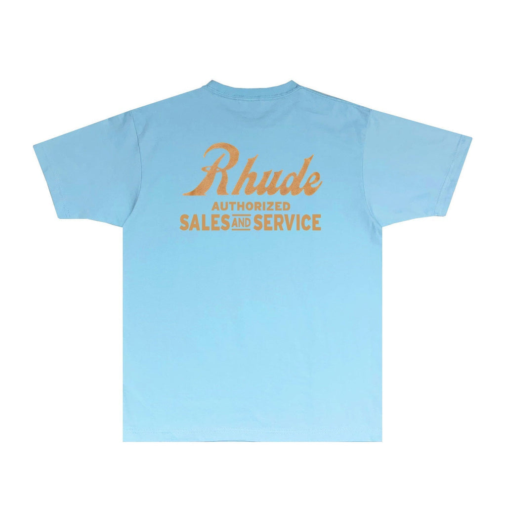 Rhude T-shirts Printed Trendy Pure Cotton