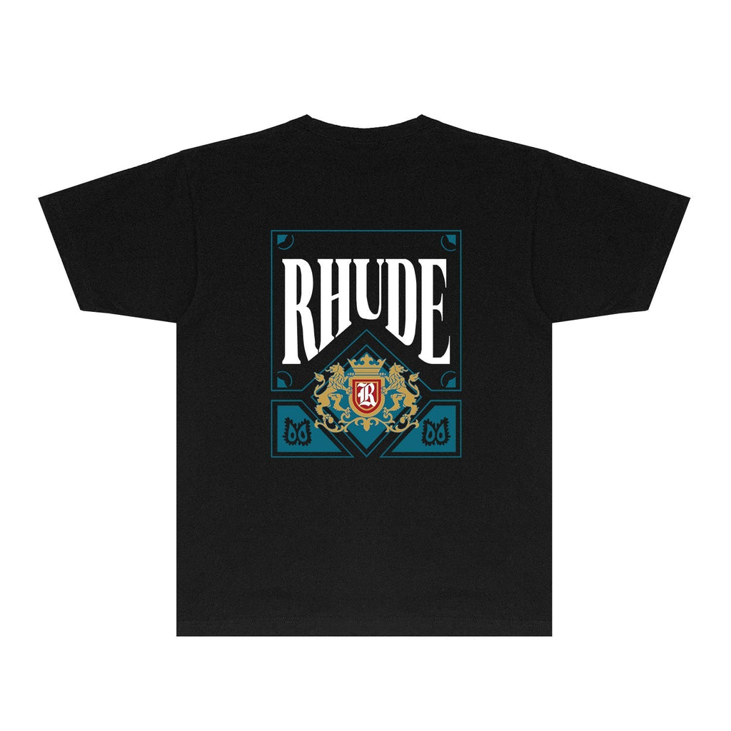 Rhude T-shirts Printed Trendy Pure Cotton