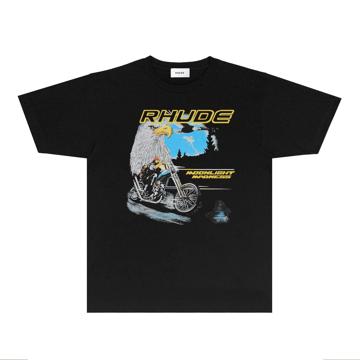 Rhude T-shirts Printed Trendy Pure Cotton