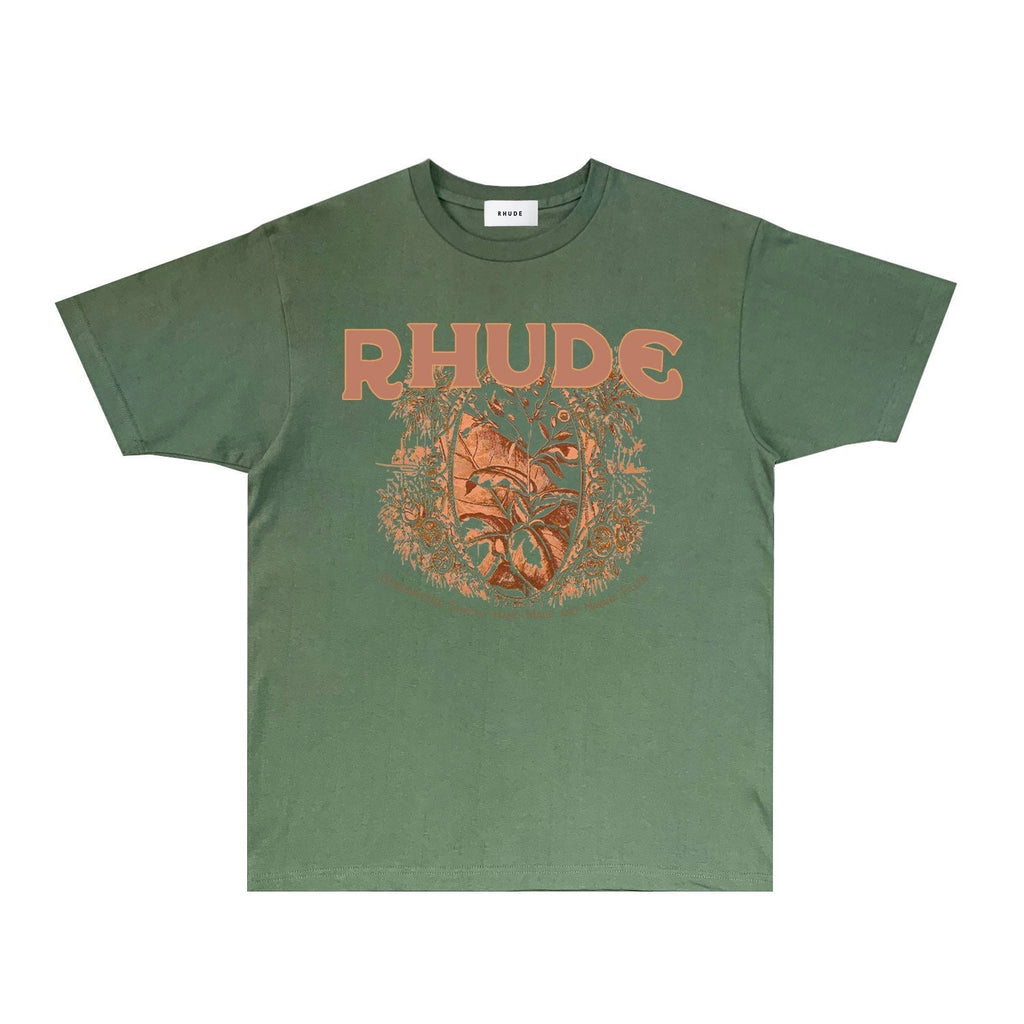 Rhude T-shirts Printed Trendy Pure Cotton