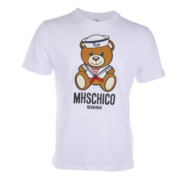 Moschino T-shirt Teddy Bear Mickey Mouse Printed T-shirt Men And Women