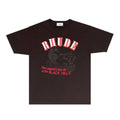 Rhude T-shirts Printed Trendy Pure Cotton