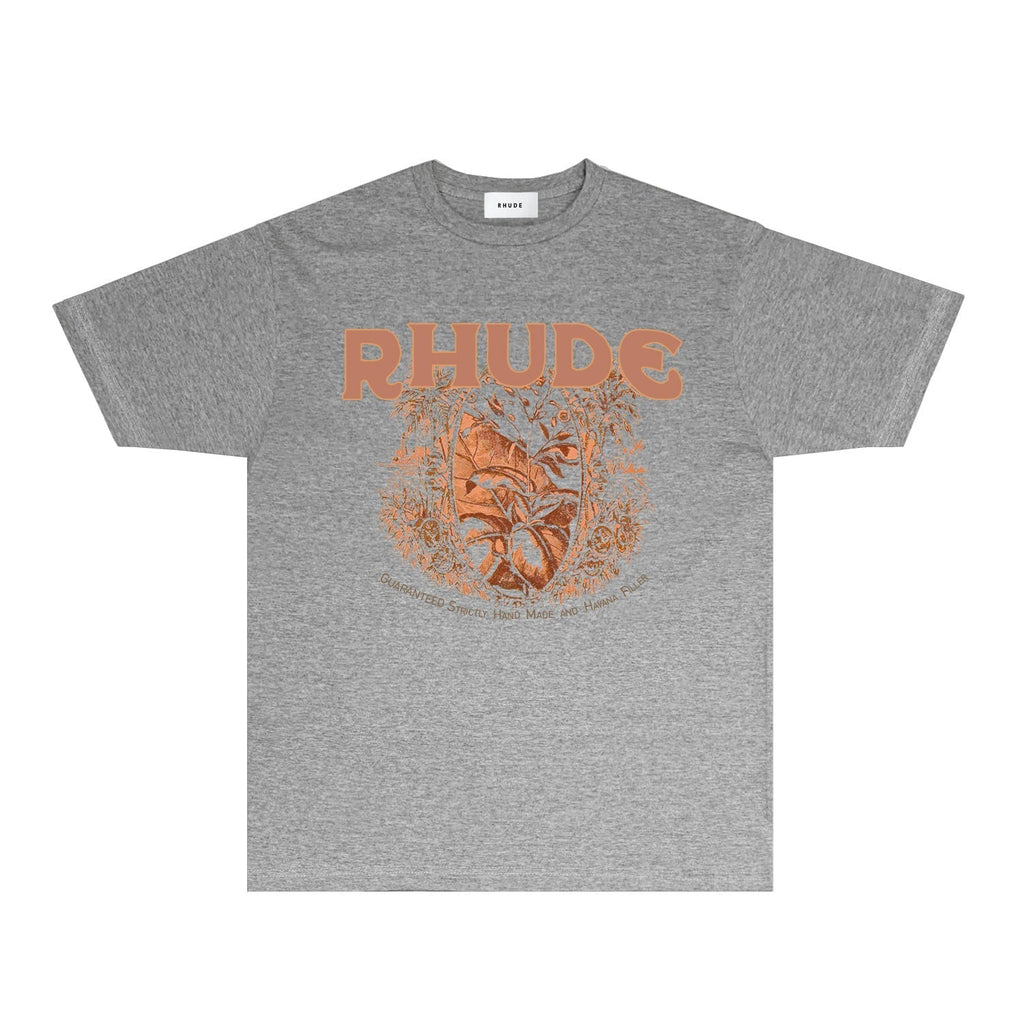 Rhude T-shirts Printed Trendy Pure Cotton