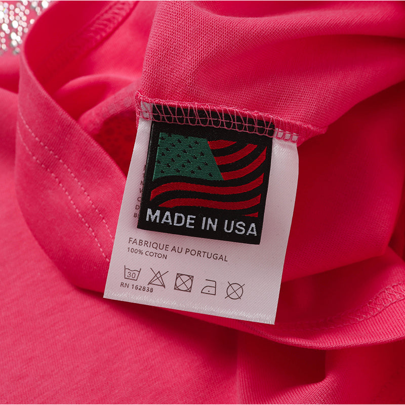 Denim Tears T-shirts Rhinestones