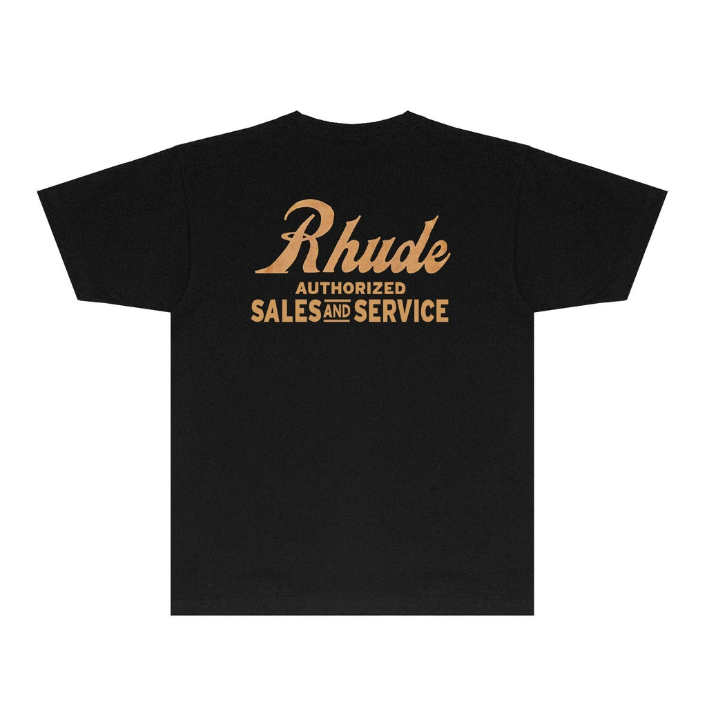 Rhude T-shirts Printed Trendy Pure Cotton
