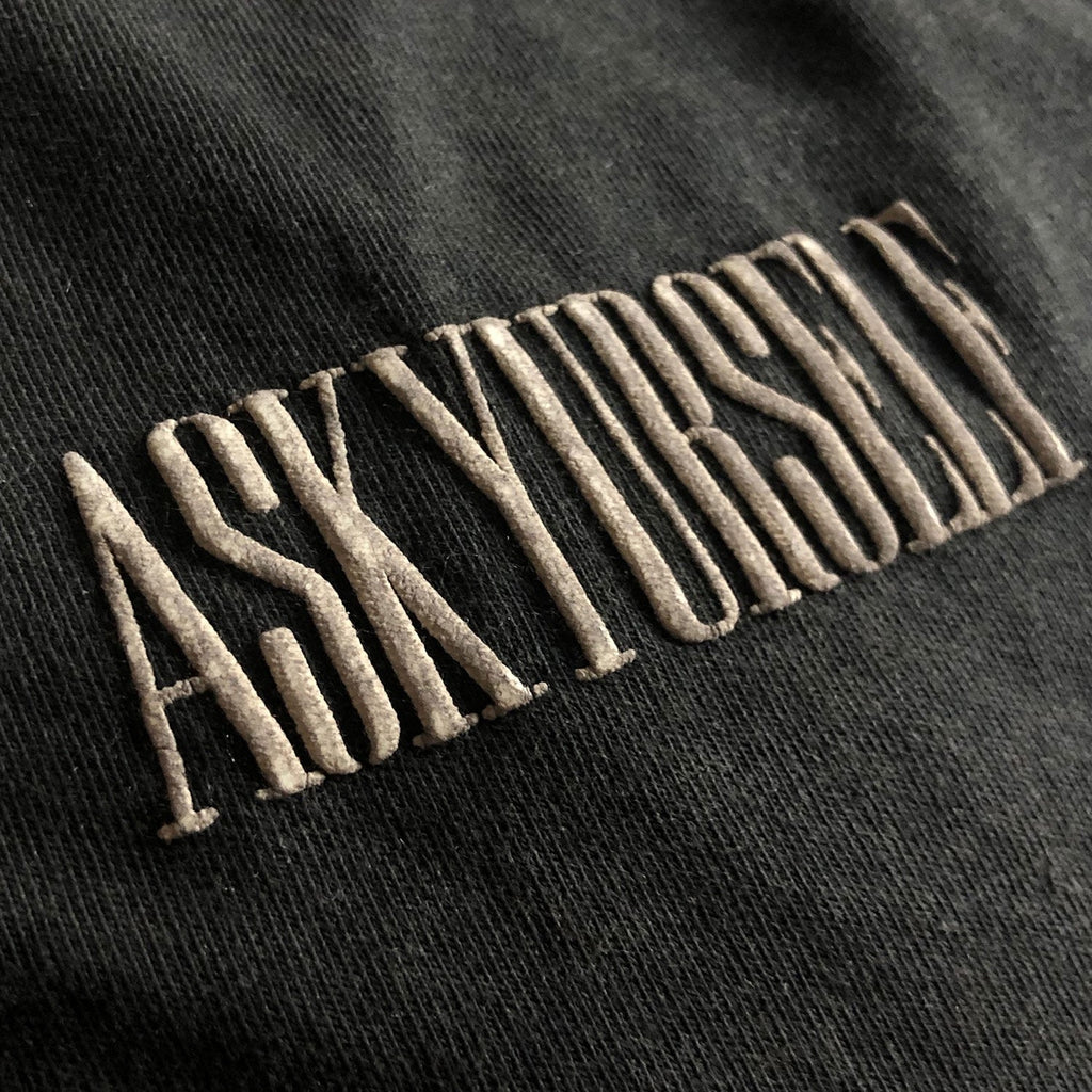 Askyurself T-shirts Paisley Loose Distressed Three-Dimensional Embossed Pattern