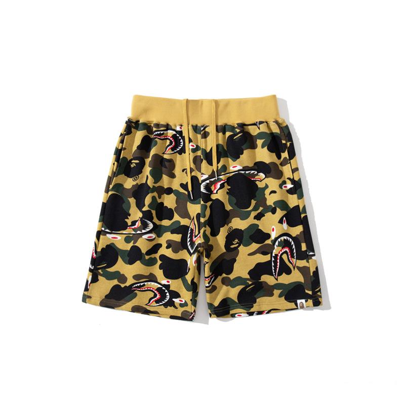 Bathing Ape Shorts Baby Boy and Girl Summer Deformation Shark Head Camouflage Stitching Camouflage Shorts Casual Fifth Pants