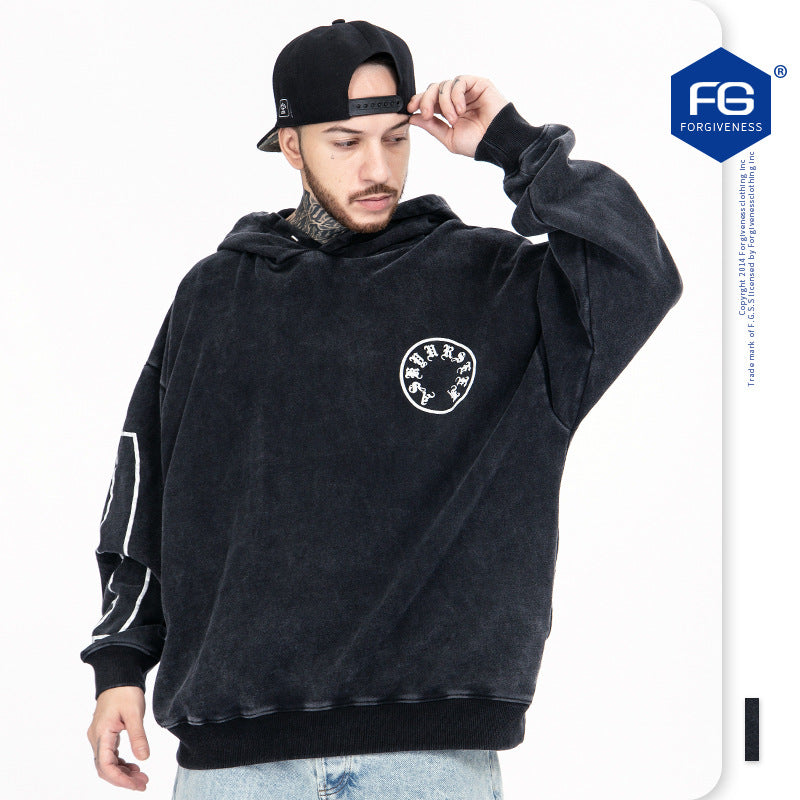 Askyurself Hoodie Men's Clothing Fall/Winter Hoodie Men's and Women's Loose