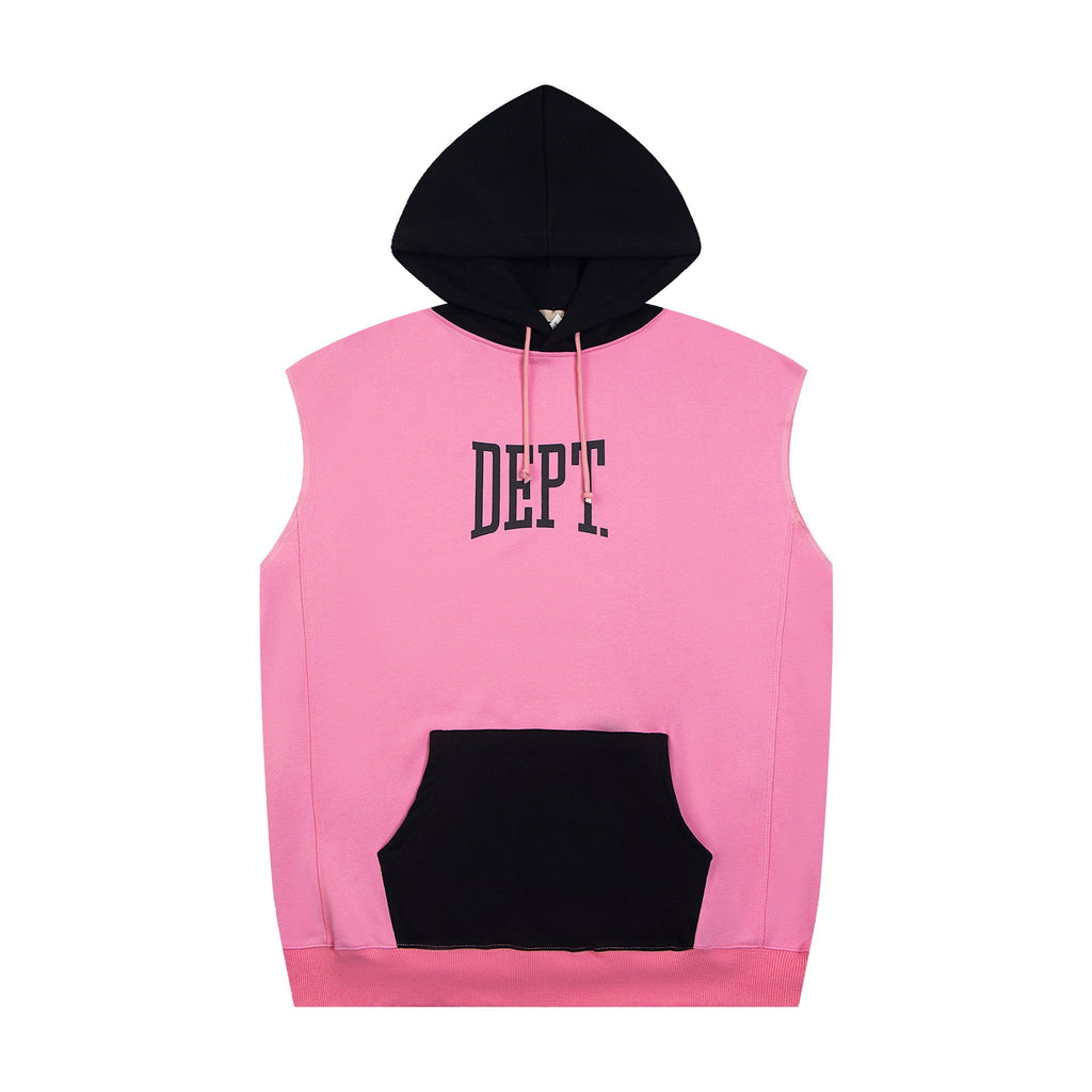 Gallery Dept Hoodie Letter Sleeveless Hooded Sweater