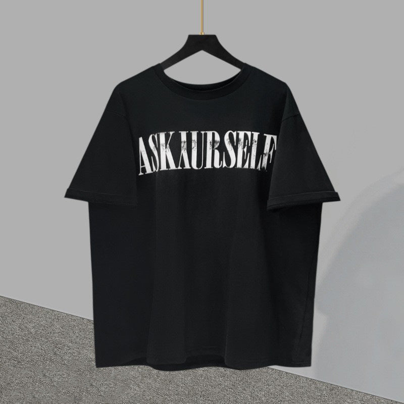 Askyurself T-shirts Logo Pattern Loose FogT-shirts Oversize VTG