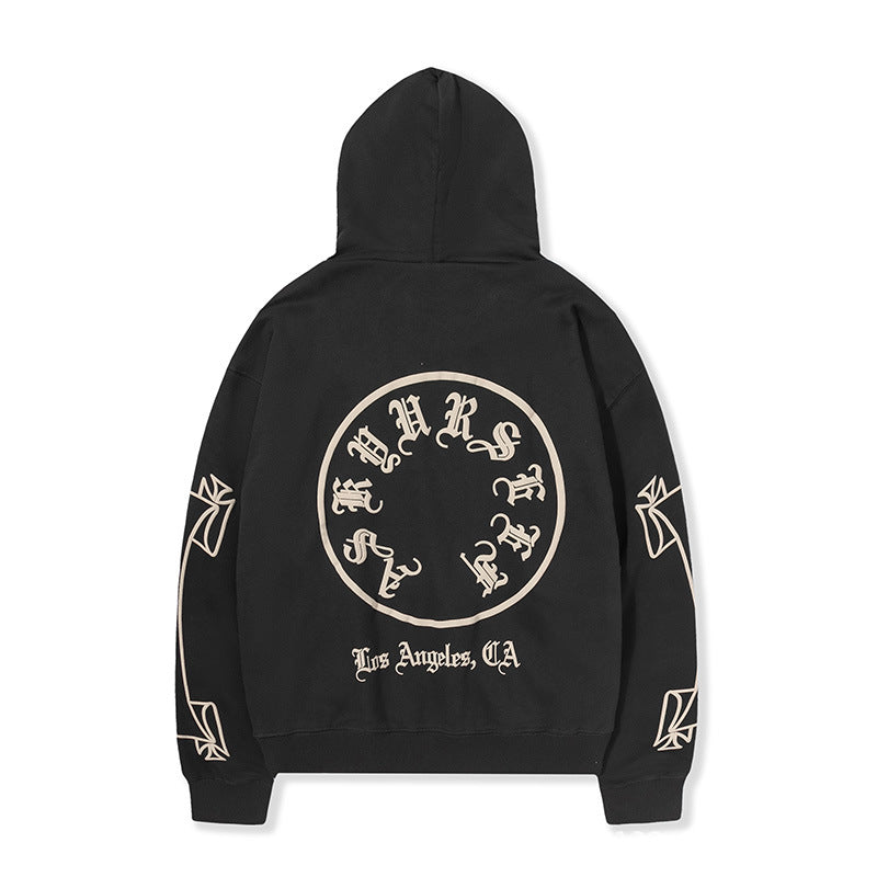 Askyurself Hoodie Retro American Casual High Street Loose