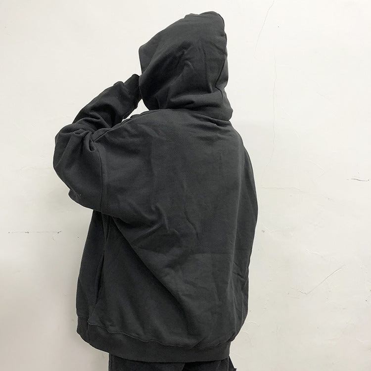 Askyurself Hoodie Letter High Street Loose Terry Casual Hooded Sweater