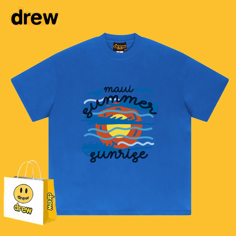 Drew T-shirts Face Graffiti Printing