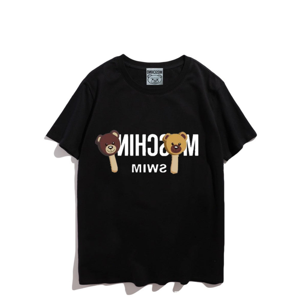 Moschino T-shirt Bear Printed Short-Sleeved T-shirt Couple Wear