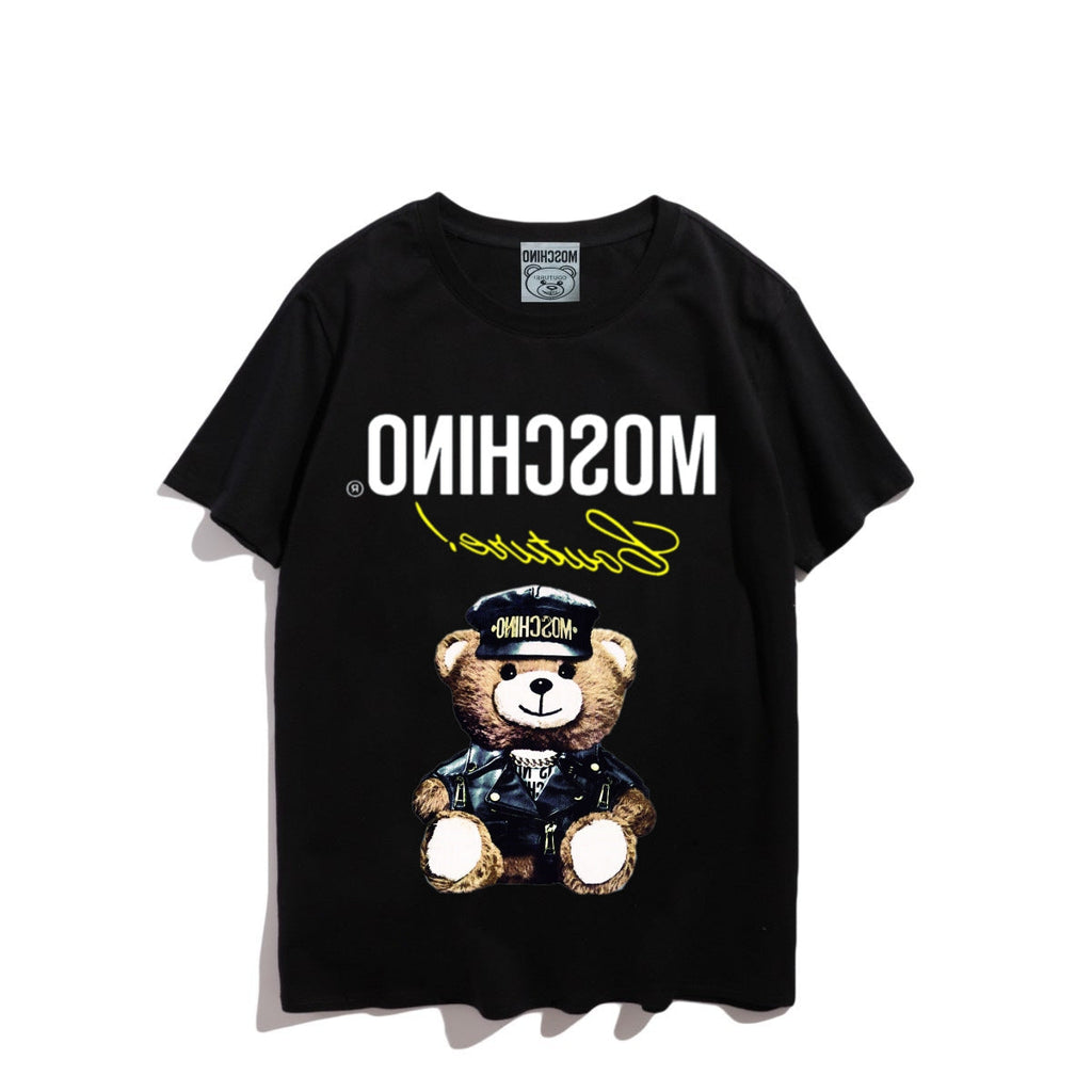Moschino T-shirt Teddy Bear Pattern Quick-Drying Loose Short Sleeve