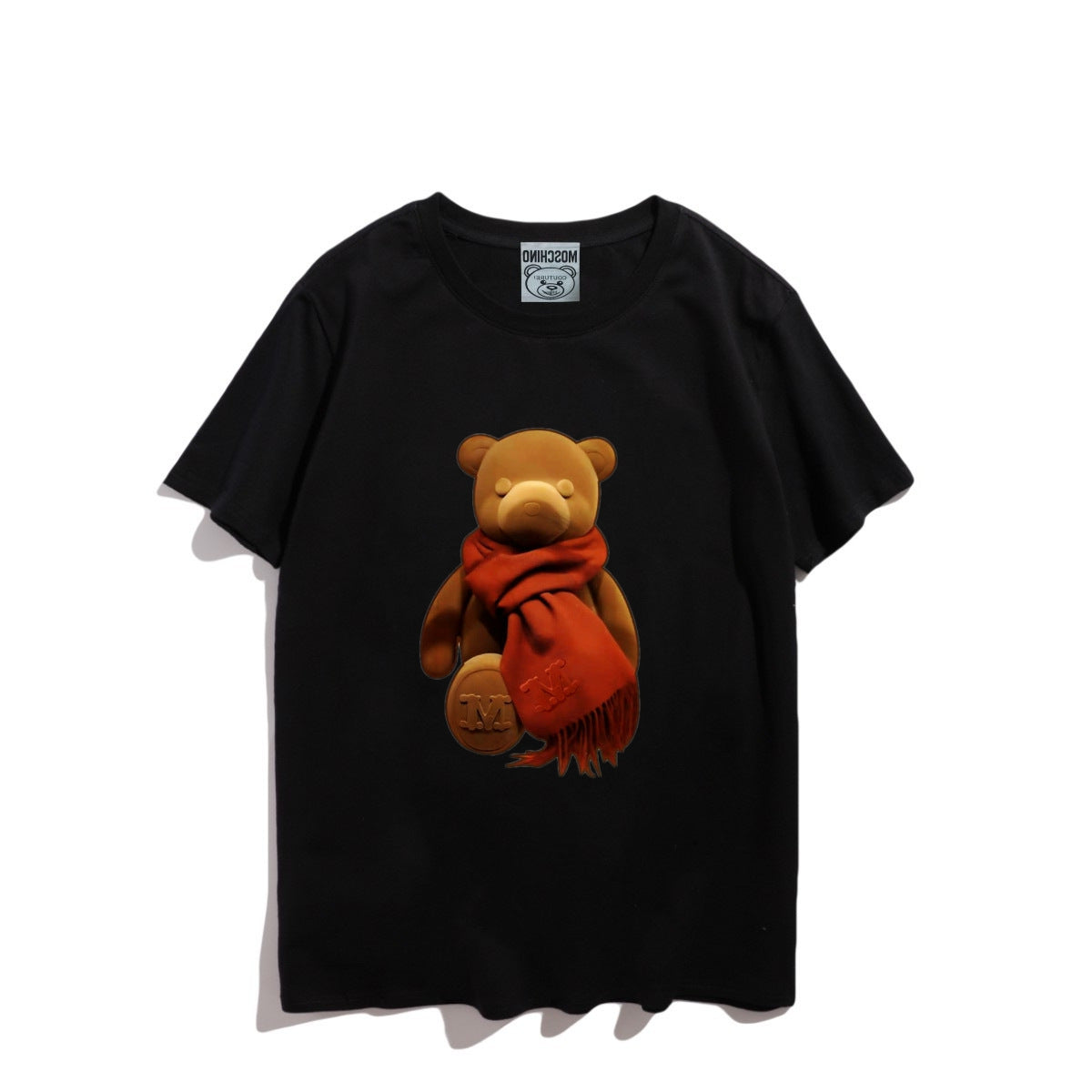 Moschino T-shirt Teddy Bear Pattern Quick-Drying Loose Short Sleeve