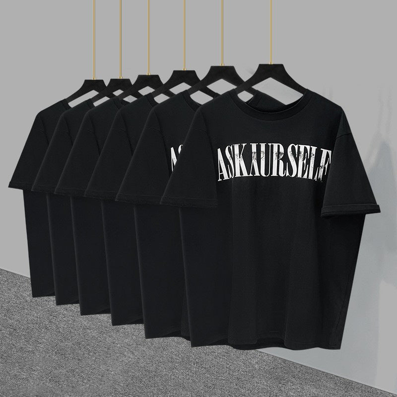 Askyurself T-shirts Logo Pattern Loose FogT-shirts Oversize VTG