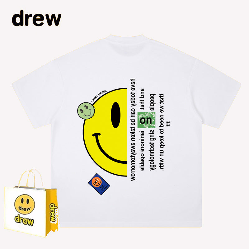 Drew T-shirts Short-Sleeved Clothes Loose Street