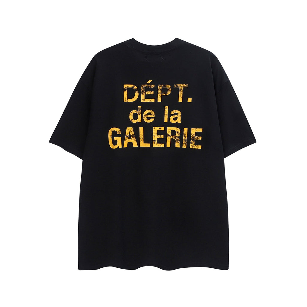 Gallery Dept T Shirts Men's High Street Gallery Dept Letter Print BF Loose