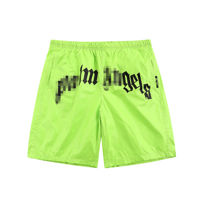 Palm Angle Shorts Palm Angels Letter Logo Casual Shorts Men's and Women's Sports Shorts
