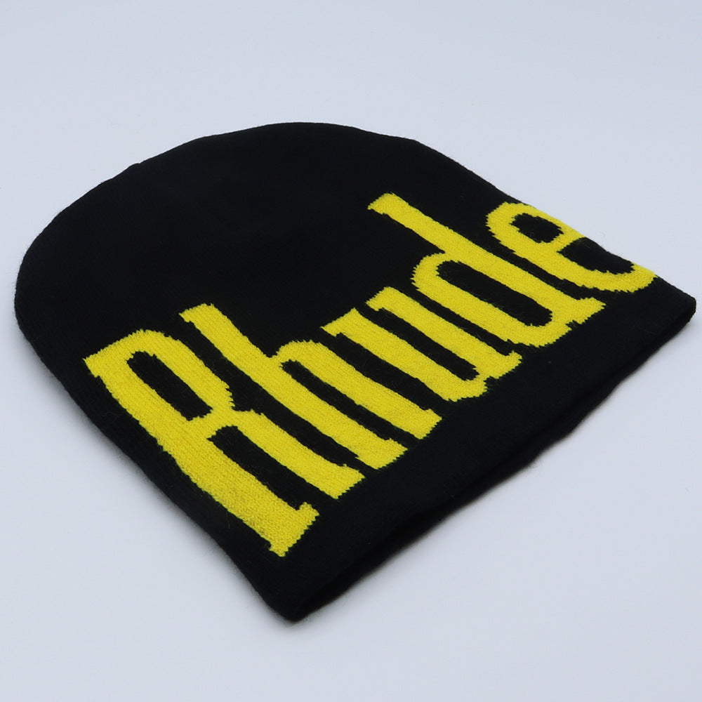 Rhude Hat Fashion Knitted Hat Windproof Ear Protector