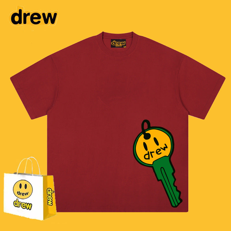 Drew T-shirts Key Smiley Face Printing