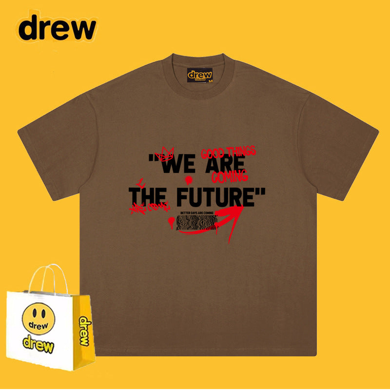 Drew T-shirts Short Sleeve Smiley Print