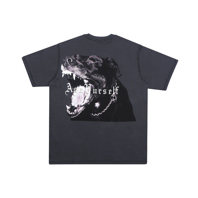 Askyurself T-shirts Printed Distressed Short Sleeve T-shirt