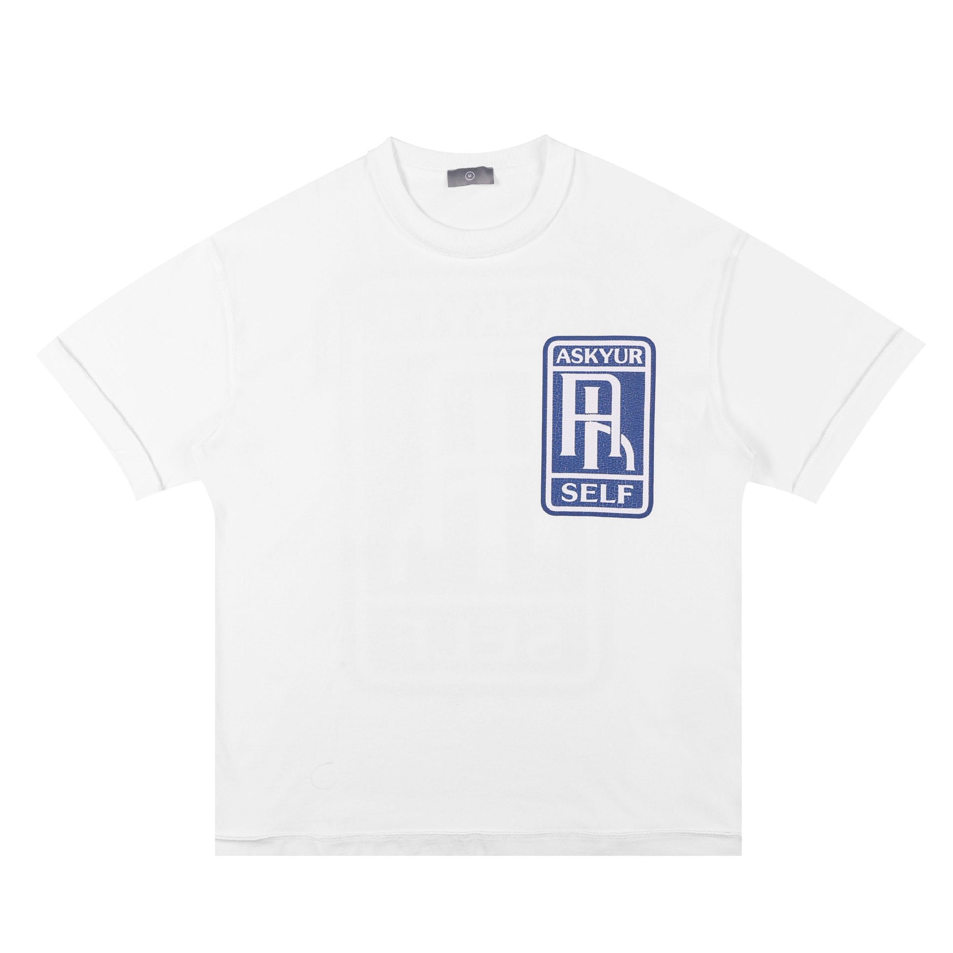 Askyurself T-shirts Letter Logo Printing Hip Hop Loose