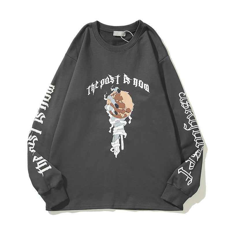 Askyurself T-shirts Big Talker Same Skull Hand Cross Sweater