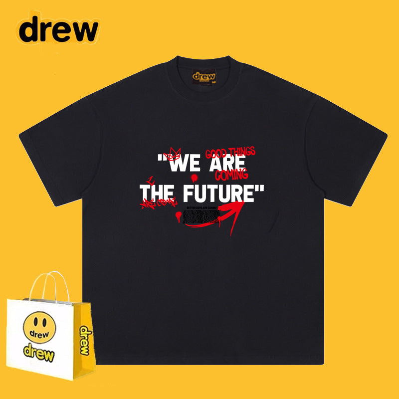 Drew T-shirts Short Sleeve Smiley Print