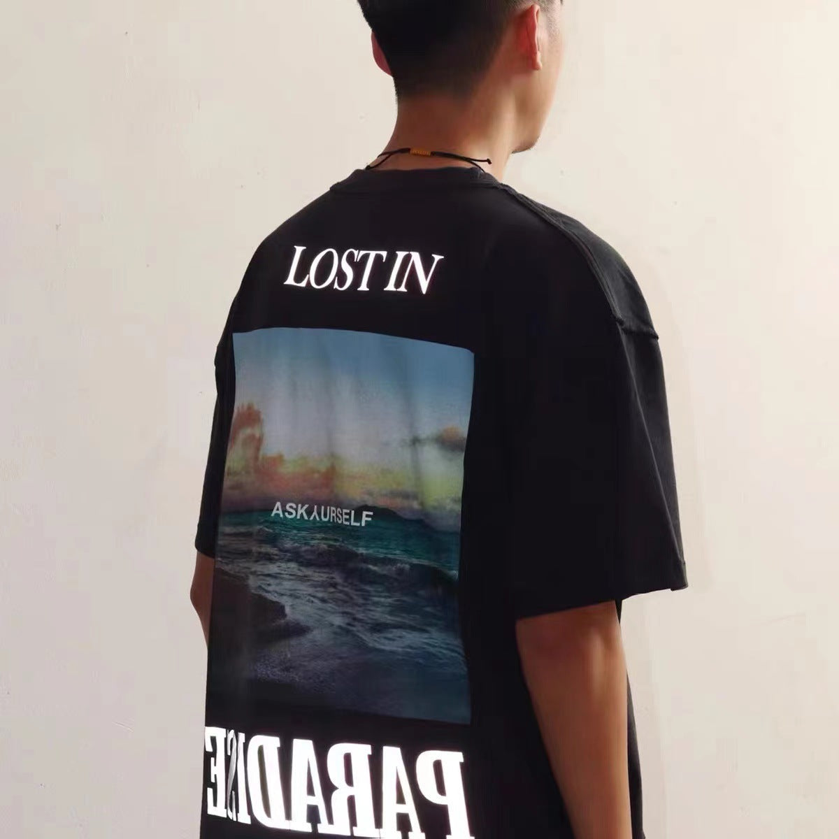 Askyurself T-shirts California Limited Coast HAILANG Loose Couple VTG