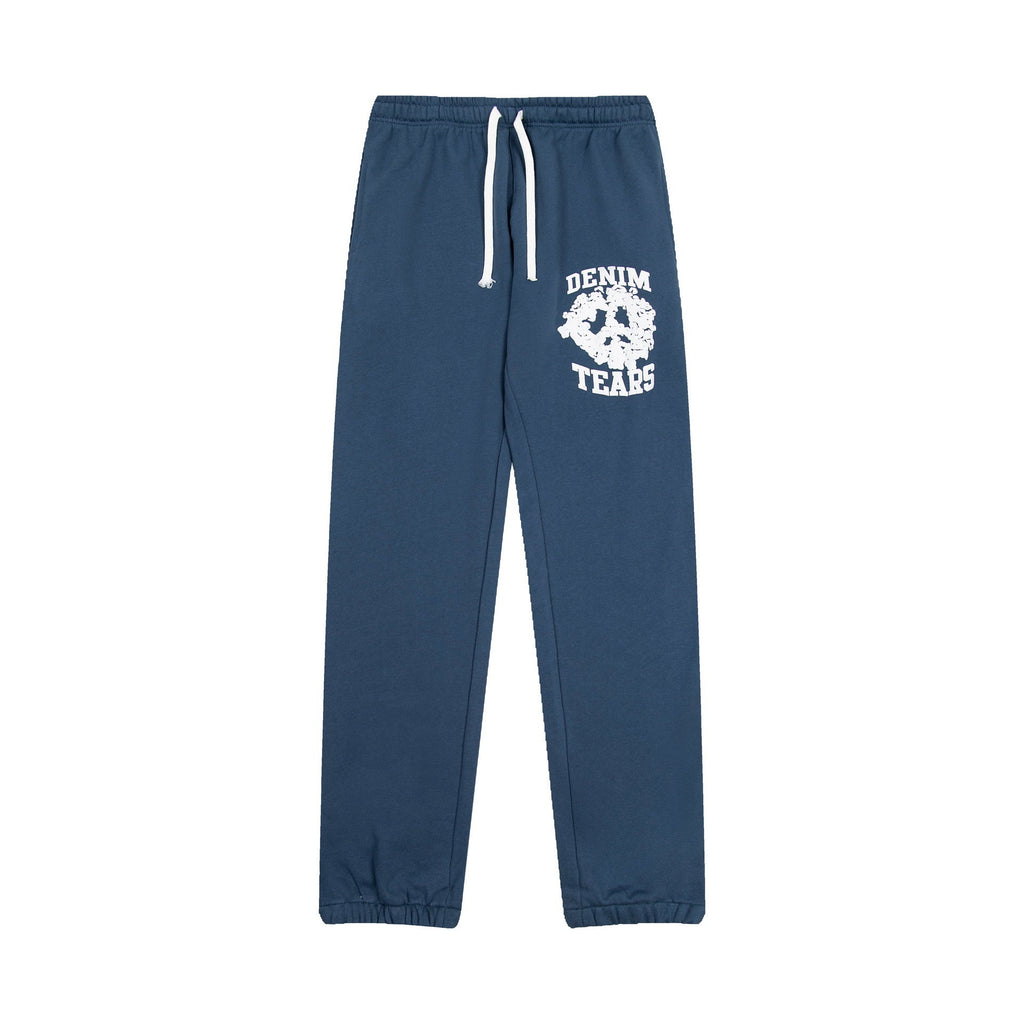 Denim Tears Sweatpants Alphabet foam print casual trousers