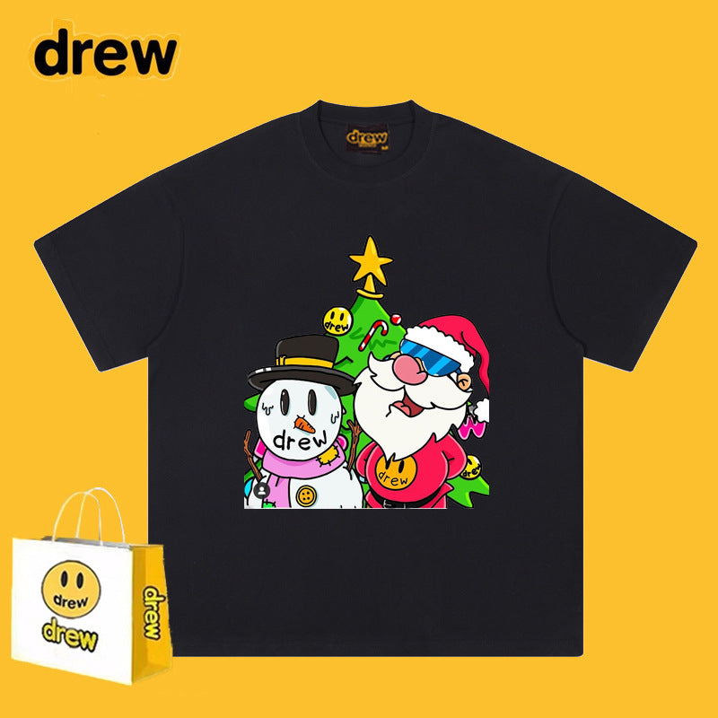 Drew T-shirts Smiley Face Printed High Street