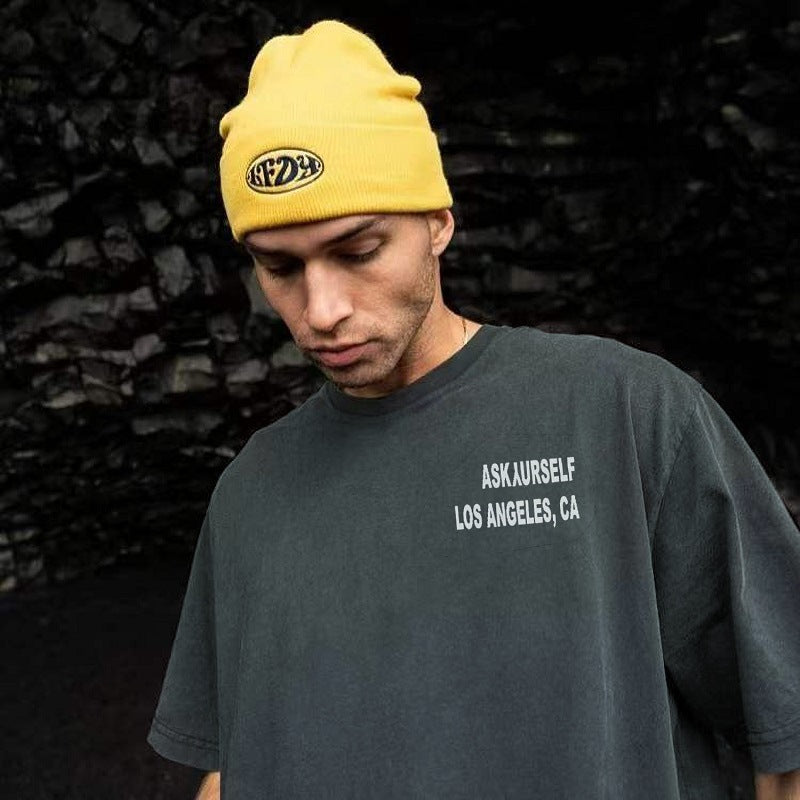 Askyurself T-shirts Loose Men's Short Sleeve T-shirt