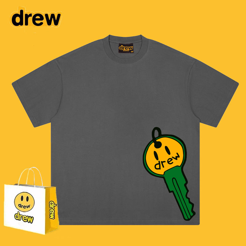 Drew T-shirts Key Smiley Face Printing